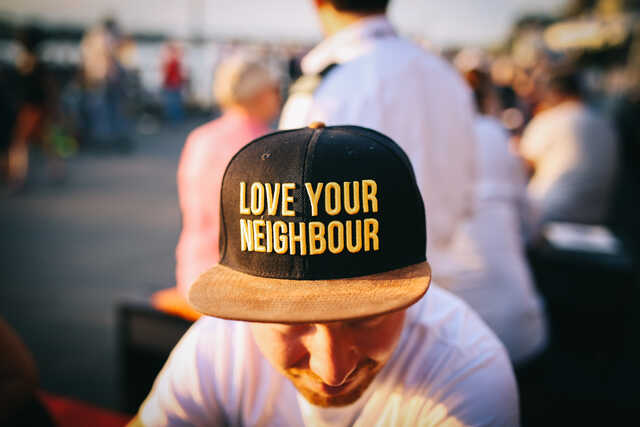love your neighbor hat