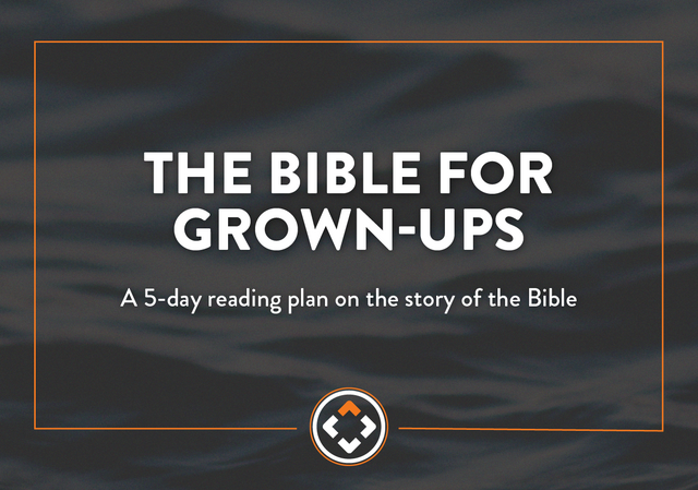The Bible for grown ups reading plan graphic